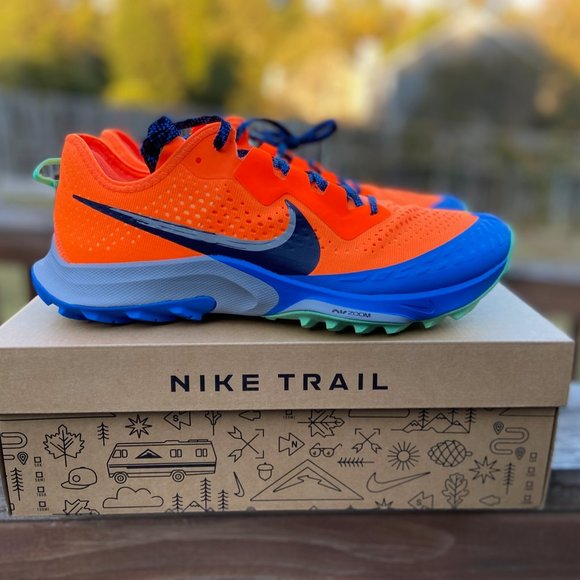 Nike Air Zoom Terra Kiger 7 Hiking Shoes Total Orange CW6062-800 Men Sz NEW - Picture 1 of 15